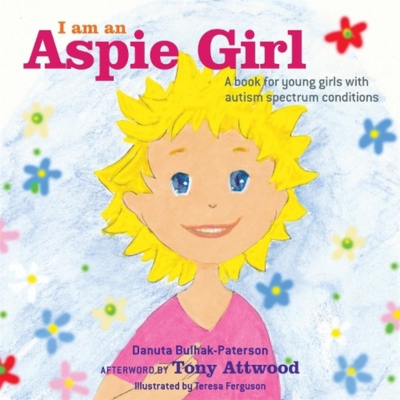 This book cover features a warm and inviting cartoon of a girl. The girl appears to be young with blonde hair. The cover is predominantly white, with accents of yellow and pink, giving it a soft and friendly appeal. Text on the cover includes the title and authors.