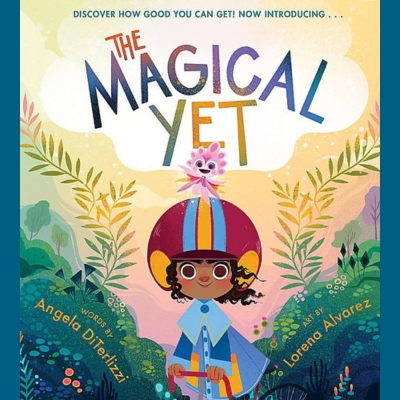This cover includes dominant colours in the image and features an illustration of a girl wearing a helmet. She seems to be in a garden. The helmet-clad girl is depicted in the style of an animated cartoon. She appears to be holding a red rope. Additionally, there is a close-up depiction of a blue shirt and cape. The text on the book cover has the phrase "Discover How Good You Can Ge Now introducing" prominently displayed. Text on the cover includes the title and authors.