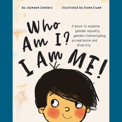 This pale coloured cover shows a young person with dark hair looking up to the title and red, rosy cheeks. The title dominates the top of the cover.