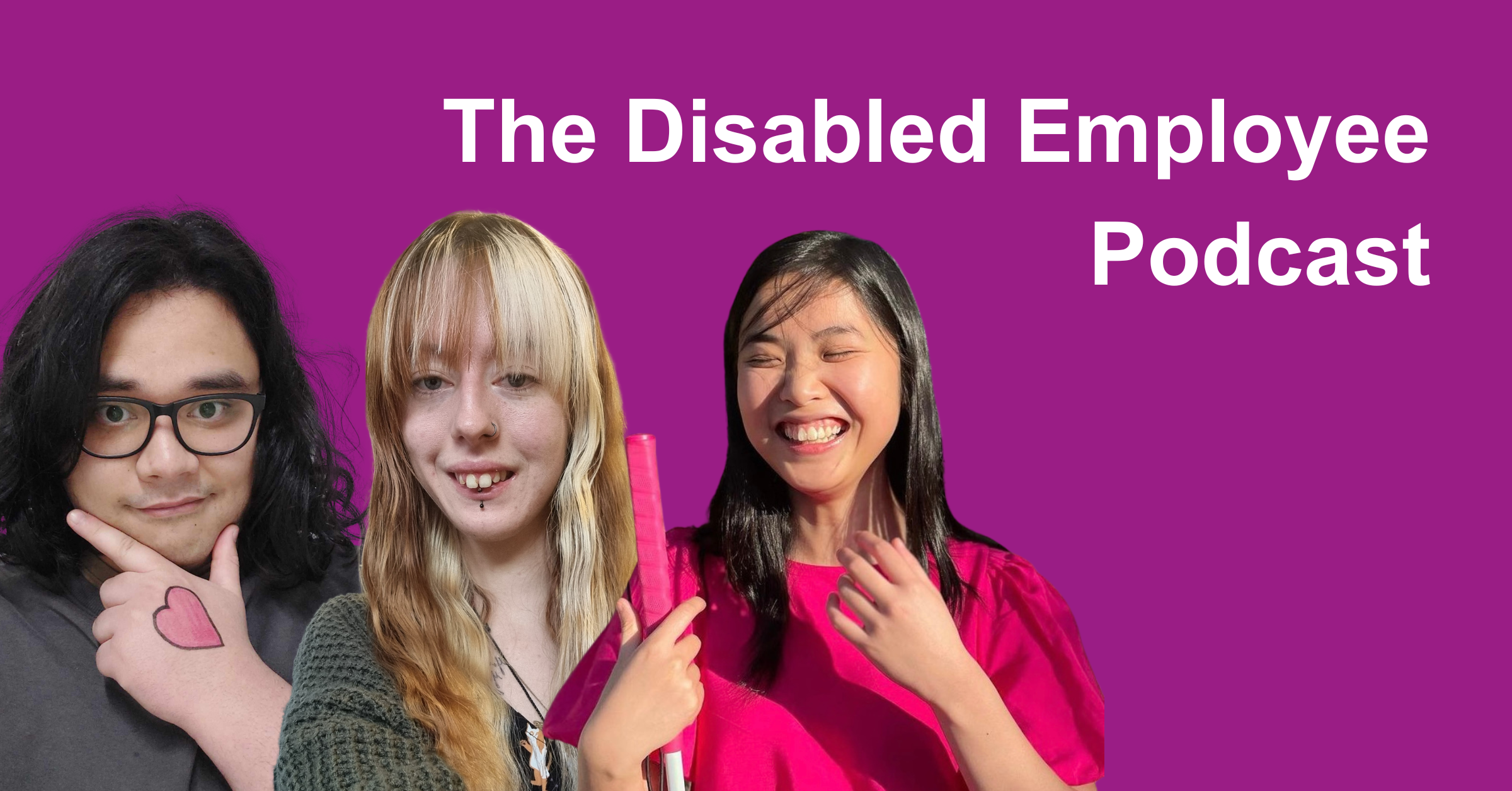 Dureece, Britt, and Thanh the hosts of the Disabled Employee Podcast