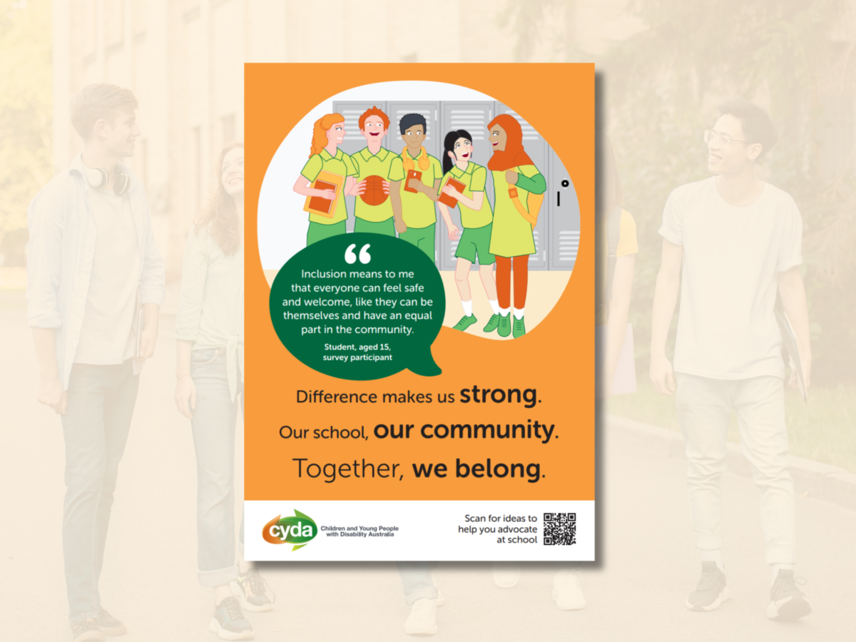 High School Inclusion Poster - Difference makes us strong